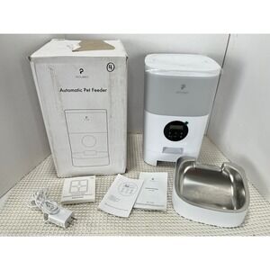 PETLIBRO Automatic PetFeeder 4L White LCD Display Programmable good